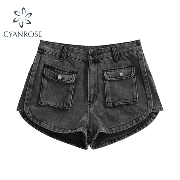 vintage casual high waist jeans shorts women summer selling loose fashion streetwear female denim pant 210515, Blue
vintage casual high waist jeans shorts women summer selling loose fashion streetwear female denim pant 210515, Blue