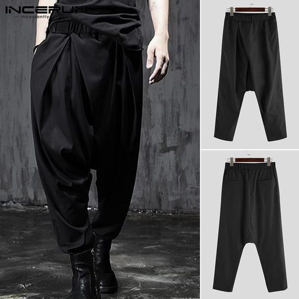 men2021 fashion elastic waist harem pants casual black wide leg trousers boy streetwear punk baggy plus size men's
men2021 fashion elastic waist harem pants casual black wide leg trousers boy streetwear punk baggy plus size men's