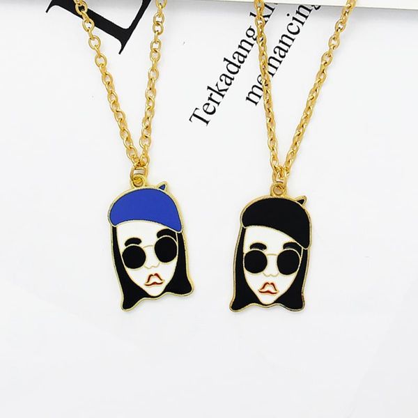 chains simple girl choker necklace cool killer girls blue black hat film enamel pendant necklaces for women jewelry wholesale, Silver
chains simple girl choker necklace cool killer girls blue black hat film enamel pendant necklaces for women jewelry wholesale, Silver