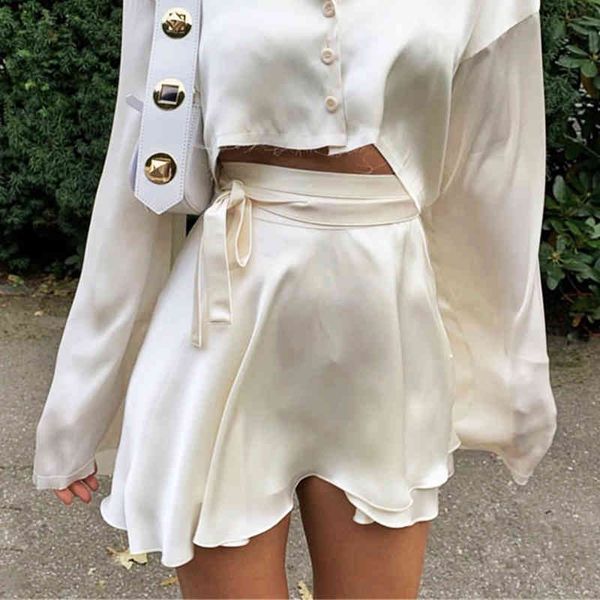 summer trend mini skirt women's solid color satin tied rope skirt for womens fashion solid a-line skirts 210514, Black
summer trend mini skirt women's solid color satin tied rope skirt for womens fashion solid a-line skirts 210514, Black