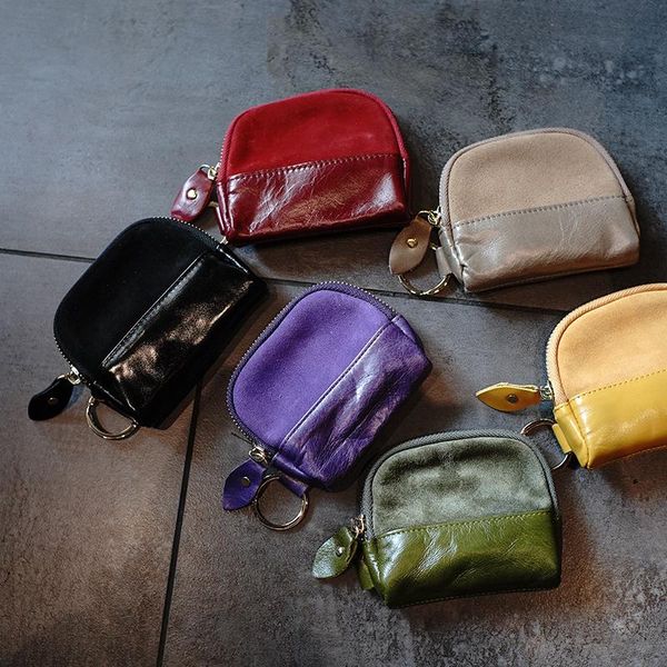 wallets matte leather stitching purse women's short style zipper coin mini portfel for little things women, Red;black
wallets matte leather stitching purse women's short style zipper coin mini portfel for little things women, Red;black