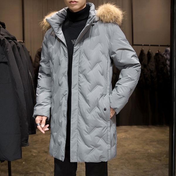 90% white duck down 2021 warm winter et new fur windbreaker hoodie black gray thickened long coat
90% white duck down 2021 warm winter et new fur windbreaker hoodie black gray thickened long coat