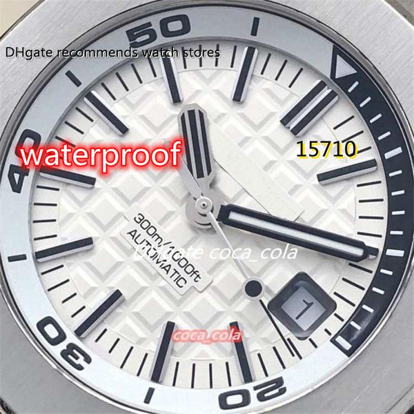 with box paper diver 42mm movement eta 3120 automatic watches transparent mechanical sapphire crystal rubber strap mens watch swimming wrist
