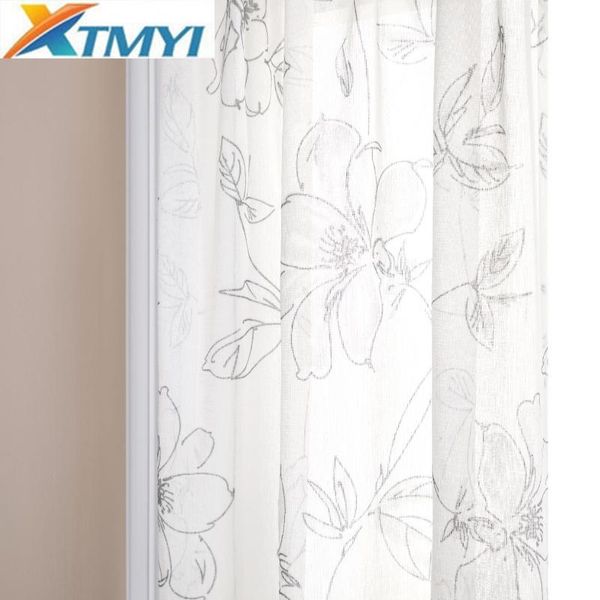 embroidered sheer curtain for kitchen floral tulle bedroom living room home decoration window treatment drape & drapes 
embroidered sheer curtain for kitchen floral tulle bedroom living room home decoration window treatment drape & drapes
