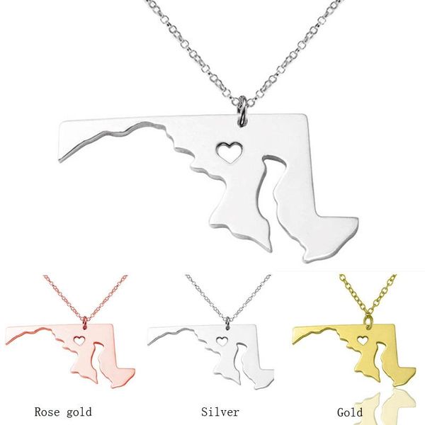 stainless steel map pendant necklace we love maryland md state hometown charm 3 colors necklaces, Silver
stainless steel map pendant necklace we love maryland md state hometown charm 3 colors necklaces, Silver