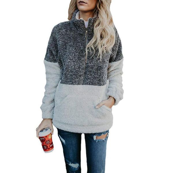 women's sweaters 2021 fashion womens sweatshirt cotton sweater zipper front stand neck long sleeve autumn women casual pullovers, White;black
women's sweaters 2021 fashion womens sweatshirt cotton sweater zipper front stand neck long sleeve autumn women casual pullovers, White;black