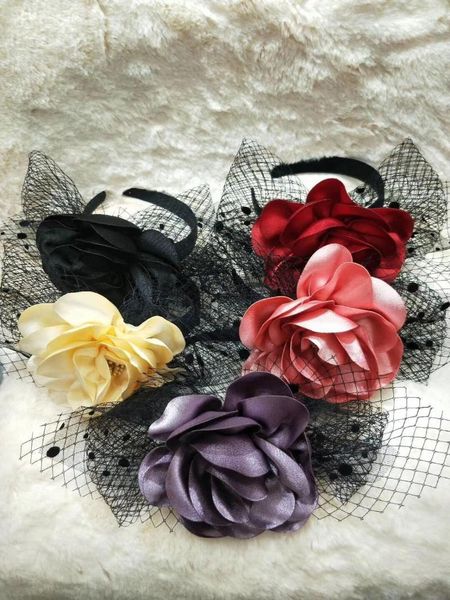 satin fabric lolita flower hairbands women hat doted veil mesh hair accessories fashion ladies cosplay floral headband1
satin fabric lolita flower hairbands women hat doted veil mesh hair accessories fashion ladies cosplay floral headband1