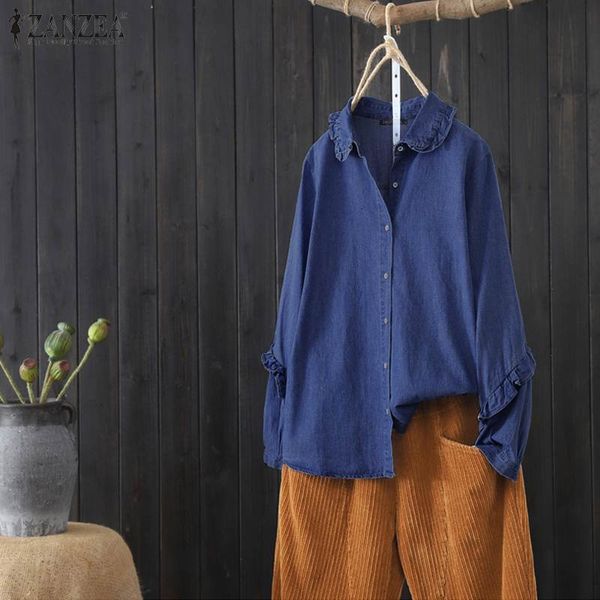 blouses women denim blue blouse 2021 spring ladies basis shirts casual solid long sleeve lapel collar blusa femme plus size, White
blouses women denim blue blouse 2021 spring ladies basis shirts casual solid long sleeve lapel collar blusa femme plus size, White