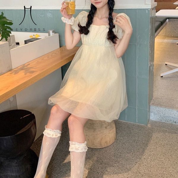 bubble sleeve casual holiday party dress kawaii sweet women korean style cute princess bow lace-up 210517, Black;gray
bubble sleeve casual holiday party dress kawaii sweet women korean style cute princess bow lace-up 210517, Black;gray