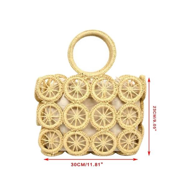 evening bags 50ld women beach woven straw tote bag hollow out circle pattern handle drawstring handbag summer travel vacation purse
evening bags 50ld women beach woven straw tote bag hollow out circle pattern handle drawstring handbag summer travel vacation purse