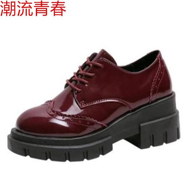 dress shoes women platform sneaker bullock patent leather lace up thick sole for female casual, Black
dress shoes women platform sneaker bullock patent leather lace up thick sole for female casual, Black
