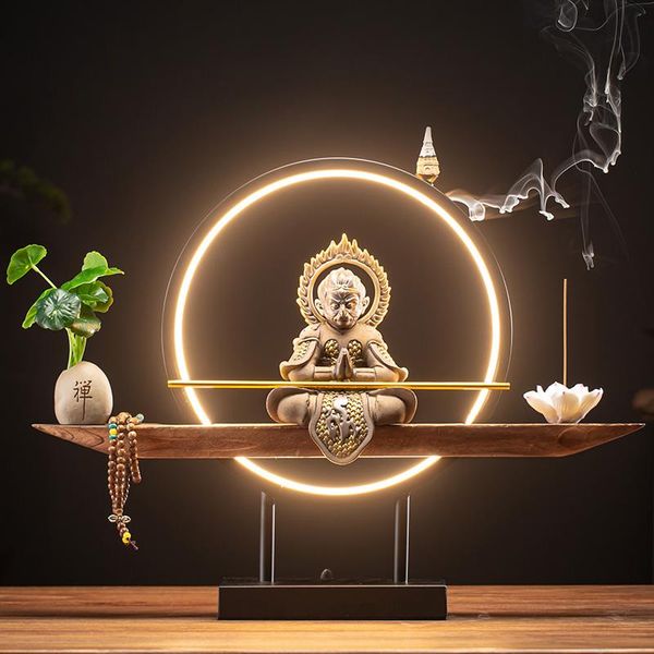 fragrance lamps monkey king incense burner holder smoke fountain light electric zen garden porta incienso home decoration yd50xl
fragrance lamps monkey king incense burner holder smoke fountain light electric zen garden porta incienso home decoration yd50xl