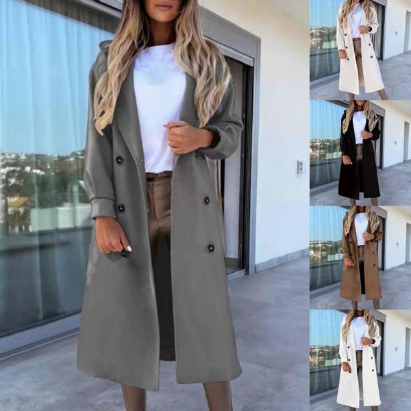 women's trench coats women long coat solid color oversize double breasted autumn winter warm suit collar sleeve overcoat for dating, Tan;black
women's trench coats women long coat solid color oversize double breasted autumn winter warm suit collar sleeve overcoat for dating, Tan;black