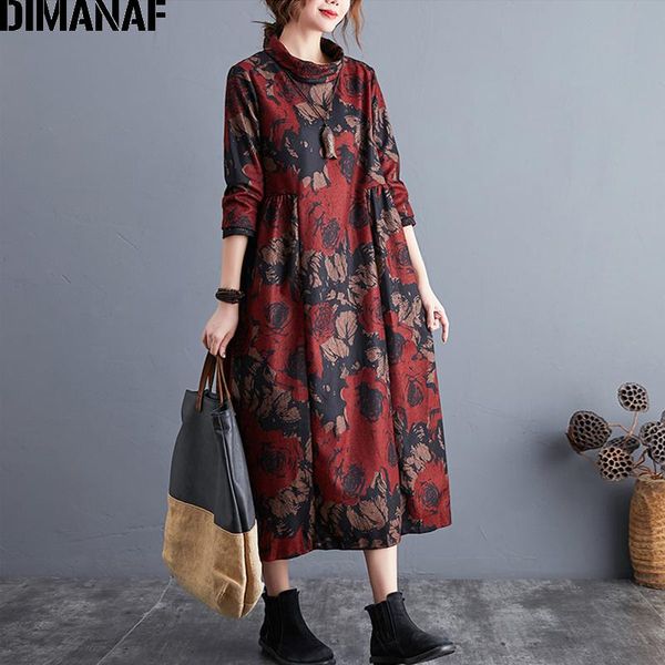 casual dresses dimanaf winter plus size women dress vintgae turtleneck elegant lady female vestidos cotton thick loose long sleeve clothing, Black;gray
casual dresses dimanaf winter plus size women dress vintgae turtleneck elegant lady female vestidos cotton thick loose long sleeve clothing, Black;gray