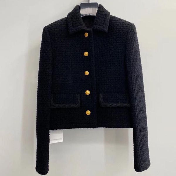 women's jackets 2021 autumn fashion tweed chic women designer coat c153, Black;brown
women's jackets 2021 autumn fashion tweed chic women designer coat c153, Black;brown
