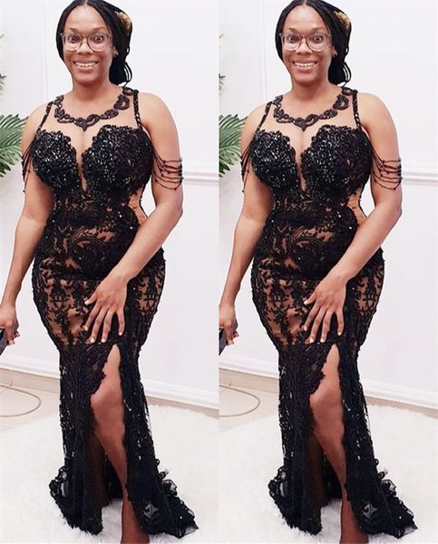 2021 plus size arabic aso ebi black mermaid lace prom dresses beaded sheer neck high split evening formal party second reception gowns zj275
2021 plus size arabic aso ebi black mermaid lace prom dresses beaded sheer neck high split evening formal party second reception gowns zj275