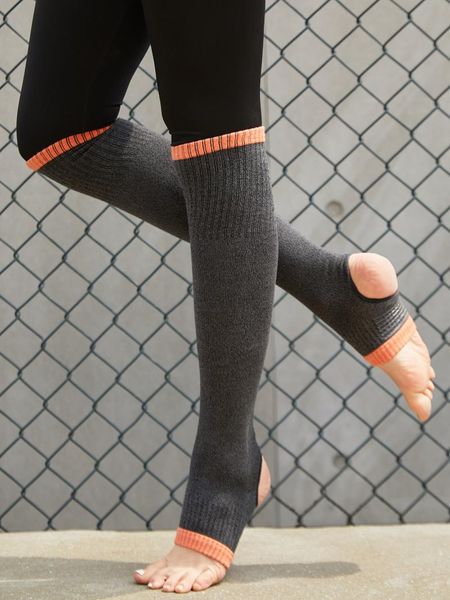 long yoga socks with grips open toe anti slip pilates barre ballet knee-highs for women sports stockings over knee high, Black
long yoga socks with grips open toe anti slip pilates barre ballet knee-highs for women sports stockings over knee high, Black