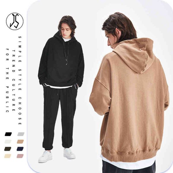 autumn and winter 2021 new 370g hooded pure cotton loose couple fashion men's long sve sweater, Black
autumn and winter 2021 new 370g hooded pure cotton loose couple fashion men's long sve sweater, Black