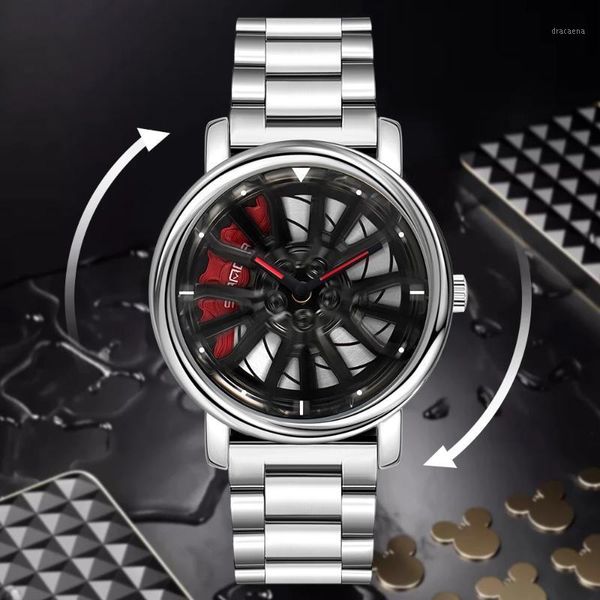 luxury men wrist watches quartz creative car wheel sports watch steel strap waterproof military clock cool male reloj wristwatches, Slivery;brown
luxury men wrist watches quartz creative car wheel sports watch steel strap waterproof military clock cool male reloj wristwatches, Slivery;brown
