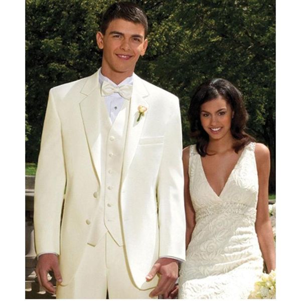 arrival ivory men tuxedos notched lapel wedding suits for 3 pieces suit trim fit groomsmen men's & blazers, White;black
arrival ivory men tuxedos notched lapel wedding suits for 3 pieces suit trim fit groomsmen men's & blazers, White;black