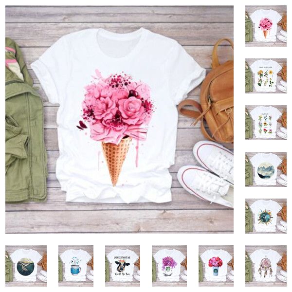 women's t shirts 2021 summer short sleeve floral flower fashion lady t-shirts ladies t-shirt female graphic tee shirt, Black
women's t shirts 2021 summer short sleeve floral flower fashion lady t-shirts ladies t-shirt female graphic tee shirt, Black
