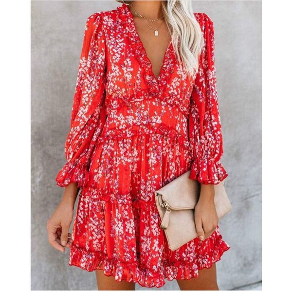 casual dresses printed v-neck long-sleeved 2021 summer women wooden ear holiday dress em*, Black;gray
casual dresses printed v-neck long-sleeved 2021 summer women wooden ear holiday dress em*, Black;gray