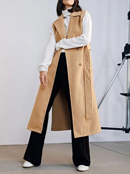 women's vests early winter imitation cashmere female waistcoat 2021 elegant double breasted side split x-long vest camel sleeveless coa, Black;white
women's vests early winter imitation cashmere female waistcoat 2021 elegant double breasted side split x-long vest camel sleeveless coa, Black;white