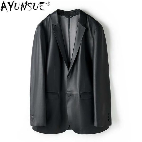 men's leather & faux ayunsue 2021 jackets for men genuine sheepskin jacket mens suit autumn coat male chamarrasde hombre lxr1032, Black
men's leather & faux ayunsue 2021 jackets for men genuine sheepskin jacket mens suit autumn coat male chamarrasde hombre lxr1032, Black