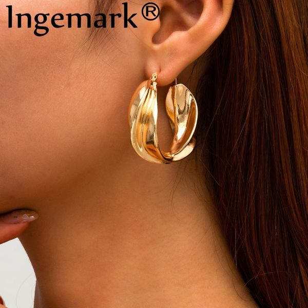 hoop & huggie exaggerated steampunk u-shaped irregular earrings fashion distortion simple round circle for women party jewelry, Golden;silver
hoop & huggie exaggerated steampunk u-shaped irregular earrings fashion distortion simple round circle for women party jewelry, Golden;silver