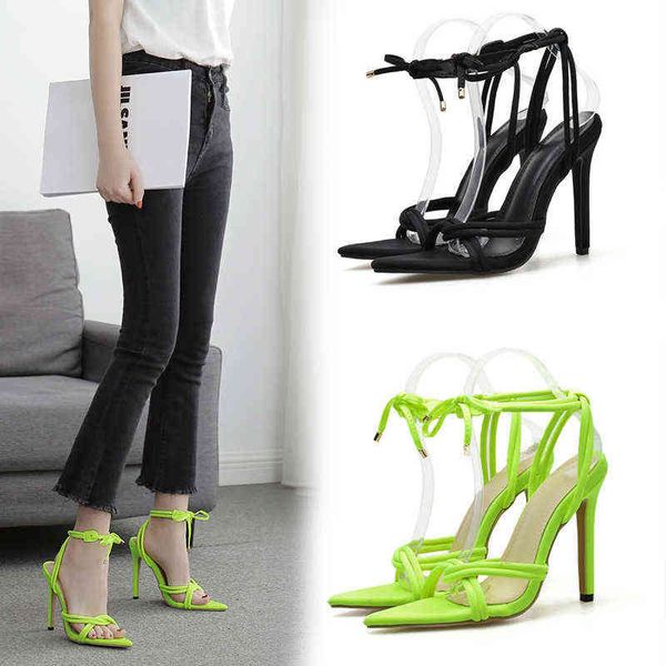 spring and summer thin heel women's shoes high-heeled women's sandals, Black