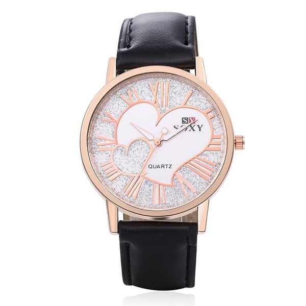 women's watch soxy fashion brand quartz leather strap love pattern simple dress skirt gift relogio feminino wristwatches, Slivery;brown
women's watch soxy fashion brand quartz leather strap love pattern simple dress skirt gift relogio feminino wristwatches, Slivery;brown