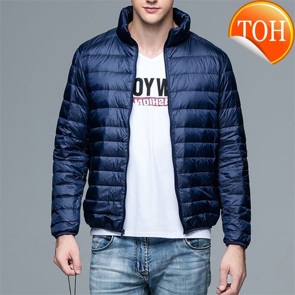 men's lightweight water-resistant packable puffer jacket winter warm down jackets coat, Black
men's lightweight water-resistant packable puffer jacket winter warm down jackets coat, Black