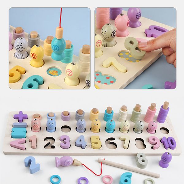 wooden 3 in 1 fishing matching toys puzzle count number geometric shape matching sorter games board children toy dropshipping#38
wooden 3 in 1 fishing matching toys puzzle count number geometric shape matching sorter games board children toy dropshipping#38