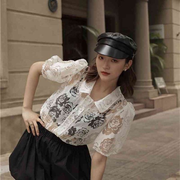women's two piece pants see through puff sleeve floral women s and blouses summer collar shirt sheer ladies transparent blouse, White
women's two piece pants see through puff sleeve floral women s and blouses summer collar shirt sheer ladies transparent blouse, White