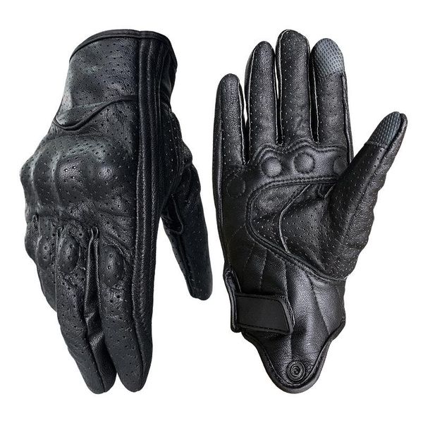 summer knight leather gloves motorcycle men's riding anti-fall four seasons breathable touch screen full finger sheepskin cycling, Black
summer knight leather gloves motorcycle men's riding anti-fall four seasons breathable touch screen full finger sheepskin cycling, Black