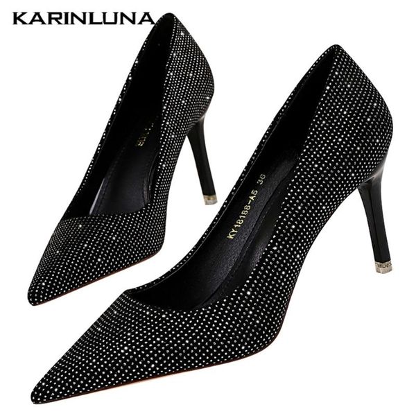 dress shoes karin brand elegant thin heels pointed toe office ladies women's pumps, Black
dress shoes karin brand elegant thin heels pointed toe office ladies women's pumps, Black
