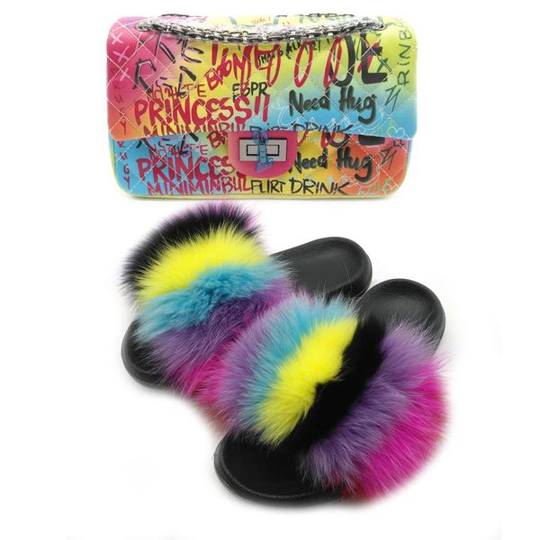 ladies fashion plush slides chain bag luxury purses slipper set shoulder fluffy fur slippers furry snug travel, Black
ladies fashion plush slides chain bag luxury purses slipper set shoulder fluffy fur slippers furry snug travel, Black