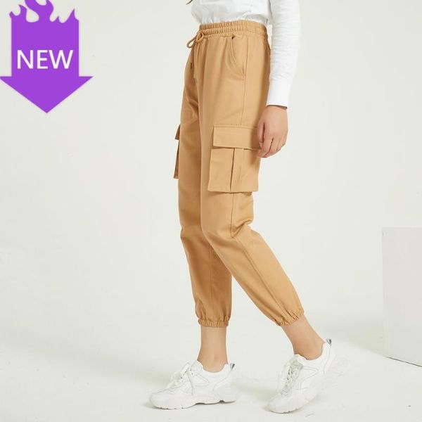 pockets 2021 summer ladies cool trousers spring autumn solid casual women's cargo pants high waist & capris, Black;white
pockets 2021 summer ladies cool trousers spring autumn solid casual women's cargo pants high waist & capris, Black;white
