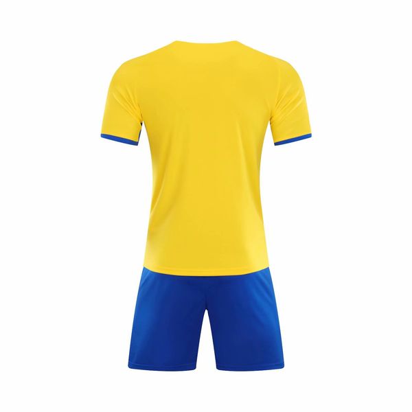 d05 football uniform men soccer jersey printing team custom track and field sports short-sleeved shirt, Black;yellow
d05 football uniform men soccer jersey printing team custom track and field sports short-sleeved shirt, Black;yellow