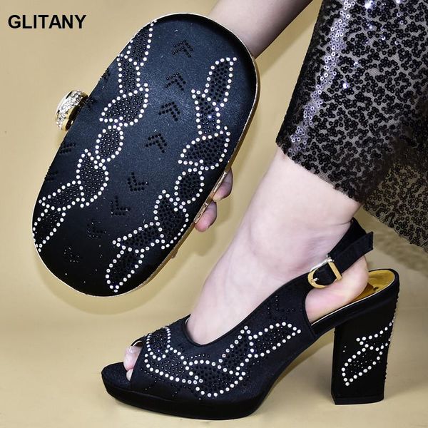 dress shoes matching and bag set in heels buckle strap elegant designer women luxury 2021 nigerian, Black
dress shoes matching and bag set in heels buckle strap elegant designer women luxury 2021 nigerian, Black