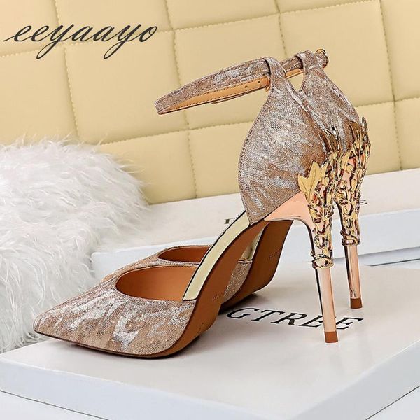 summer women ankle strap sandals high thin heel pointed toe bling bridal wedding shoes champagne metal heels, Black
summer women ankle strap sandals high thin heel pointed toe bling bridal wedding shoes champagne metal heels, Black
