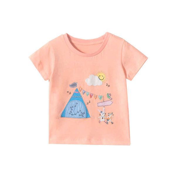 jumping meters summer girls t shirt applique baby clothes cotton short sleeve cute kids tees toddler 210529, Blue
jumping meters summer girls t shirt applique baby clothes cotton short sleeve cute kids tees toddler 210529, Blue