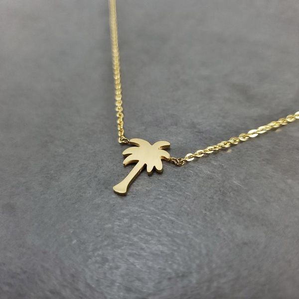 minimalism palm tree necklaces women's dainty jewelry stainless steel tropical leaves arecaceae hawaii plant friendship necklace pendan, Silver
minimalism palm tree necklaces women's dainty jewelry stainless steel tropical leaves arecaceae hawaii plant friendship necklace pendan, Silver