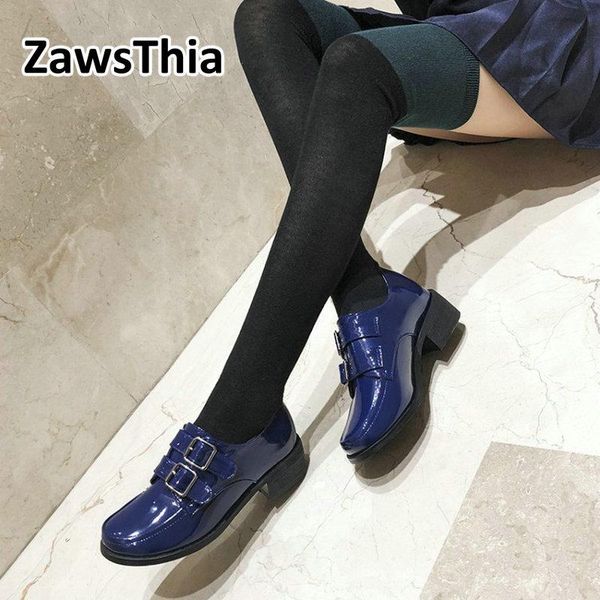 dress shoes zawsthia 2021 spring autumn patent pu leather blue red woman brogue buckle chunky med heels pumps oxford womens, Black
dress shoes zawsthia 2021 spring autumn patent pu leather blue red woman brogue buckle chunky med heels pumps oxford womens, Black