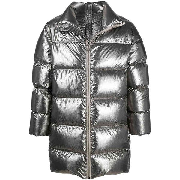 metallic sve decorated high collar zipper back short zipper long sve medium length men down et, Black
metallic sve decorated high collar zipper back short zipper long sve medium length men down et, Black