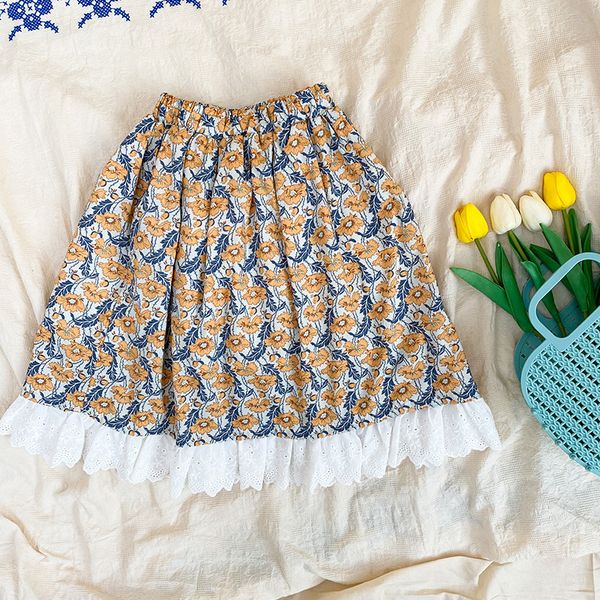 2021 new spring korean style baby girls floral printed skirts children costumes toddlers kids cotton lace skirt, Blue
2021 new spring korean style baby girls floral printed skirts children costumes toddlers kids cotton lace skirt, Blue