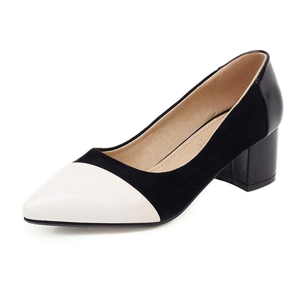 dress shoes 2021 spring korean simple with ribbon and high heels, Black