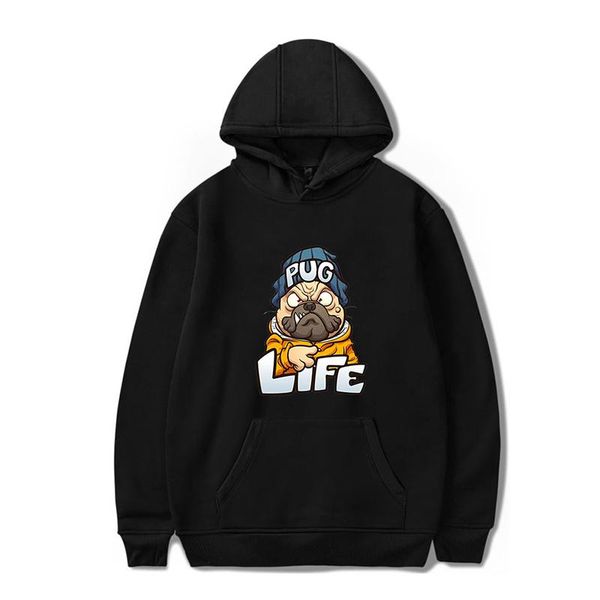 men's hoodies & sweatshirts 2021 fashion cartoon pattern print hoodie fun pug graphic autumn fleece loose sweatshirt cute streetwear, Black
men's hoodies & sweatshirts 2021 fashion cartoon pattern print hoodie fun pug graphic autumn fleece loose sweatshirt cute streetwear, Black