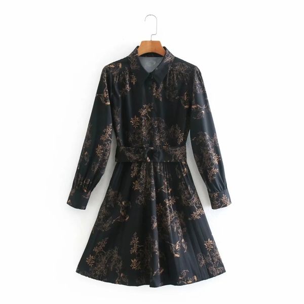 spring women flower print pressed pleat hem chiffon mini dress female nine quarter sleeve clothes casual vestido d7092 210430, Black;gray
spring women flower print pressed pleat hem chiffon mini dress female nine quarter sleeve clothes casual vestido d7092 210430, Black;gray