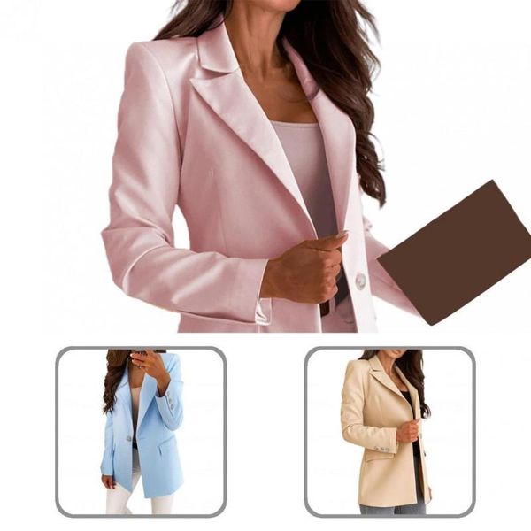 women's suits & blazers lady solid color turndown collar blazer autumn winter office streetwear, White;black
women's suits & blazers lady solid color turndown collar blazer autumn winter office streetwear, White;black